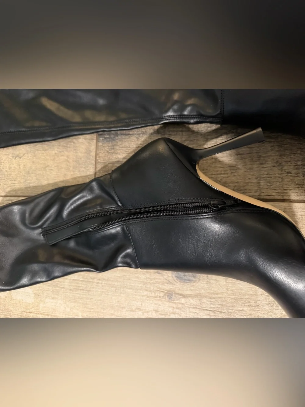 Gianni Bini Black Over-the-Knee Pointed-Toe Stiletto Boots Bow Sexy Date Baddy